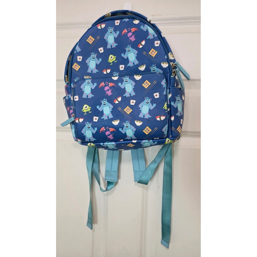 Disney Danielle Nicole Pixar Monsters Inc Sushi Mini Backpack Exclusive Blue